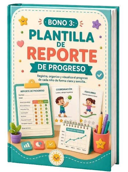 Portada del Bono 3: Plantilla de Reporte de Progreso